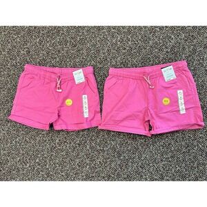 2 pack! Cat & Jack Pink Shorts Adjustable Waist Easy On Pull On XL Plus 14 / 16